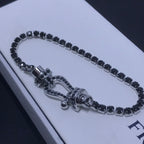 [Elowen jewels ]FORCE  LARGE HORSESHOE FULL DIAMOND TENNIS BRACELET