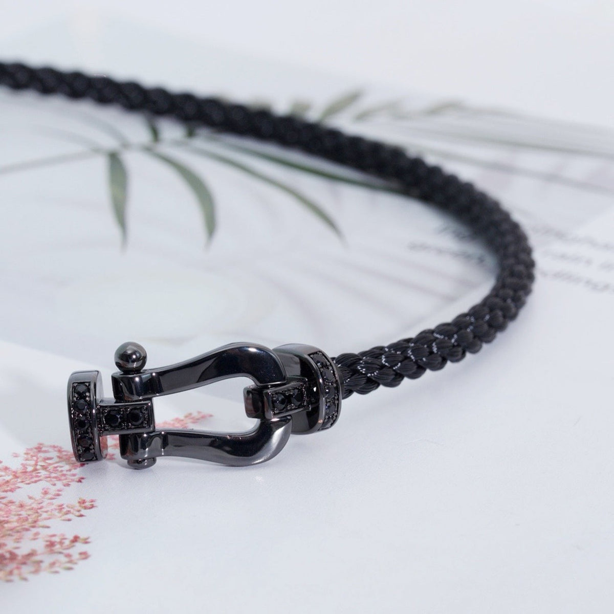 [Elowen jewels ]FORCE LARGE SERIES HORSESHOE BLACK SAMURAI BRACELET