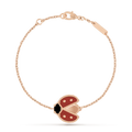 [Elowen jewels ]LUCKY SPRING 1 MOTIF PINK GOLD BRACELET