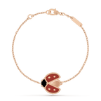[Elowen jewels ]LUCKY SPRING 1 MOTIF PINK GOLD BRACELET