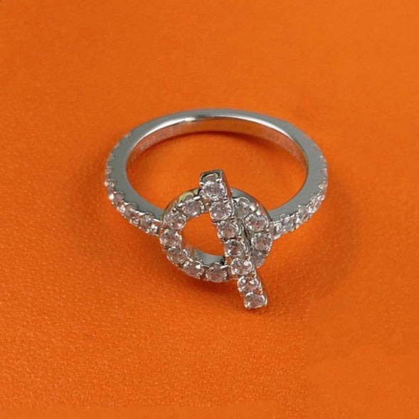 [Elowen jewels ]ECHAPPEE RING SILVER DIAMOND