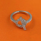 [Elowen jewels ]ECHAPPEE RING SILVER DIAMOND