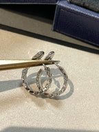 [Elowen jewels ]Hollow Design Four-Leaf Clover Flower Shape Earrings