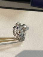 [Elowen jewels ]Hollow Design Four-Leaf Clover Flower Shape Earrings