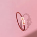 [Elowen jewels ]FORCE 10 HALF DIAMOND PINK GOLD RED CORDERI LARGE AND MEDIUM MODEL