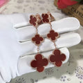 [Elowen jewels ]CLOVER 3 MOTIF CARNELIAN DROP EARRINGS