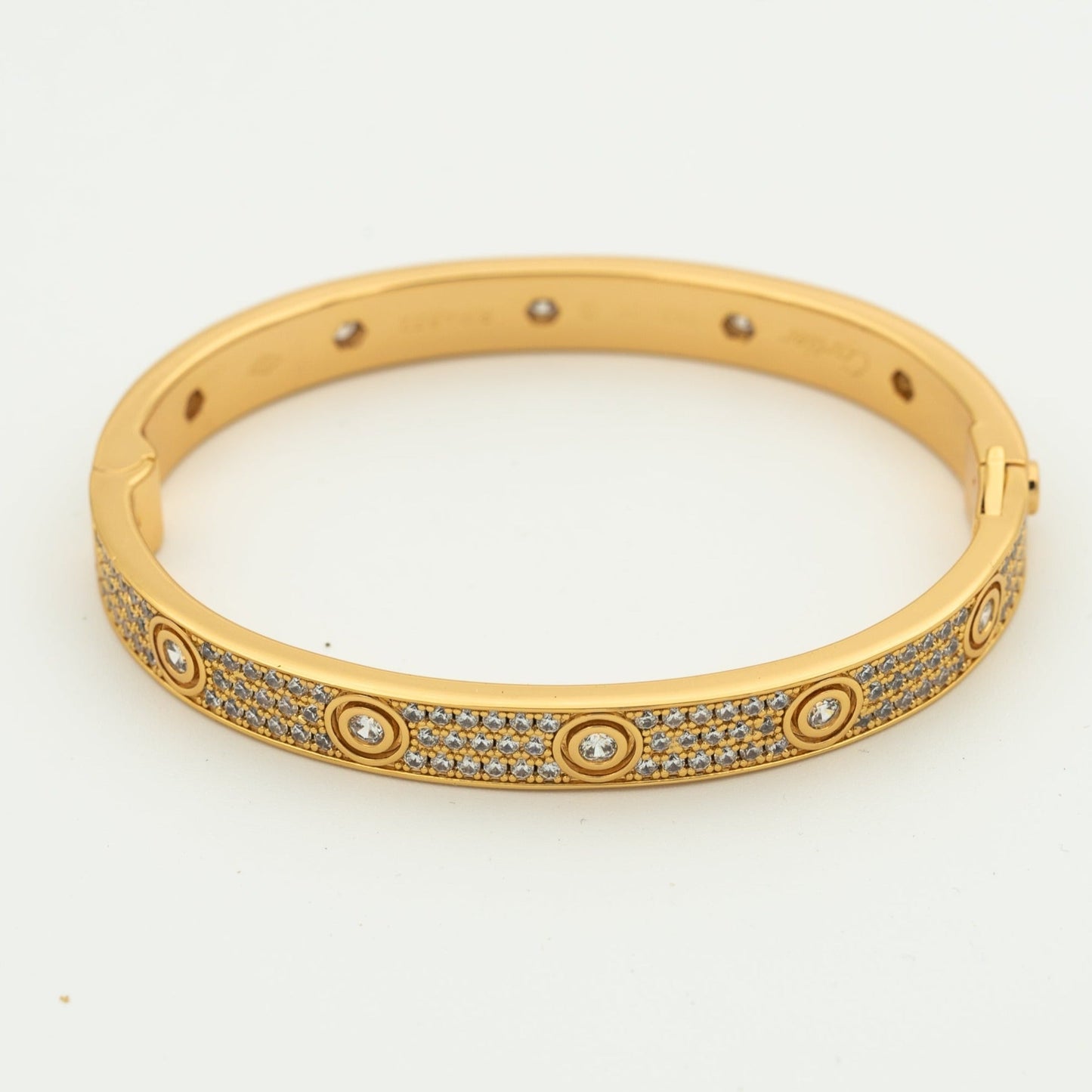[Elowen Jewels ]LOVE BRACELET 6.1MM DIAMOND-PAVED 10 BIG DIAMONDS