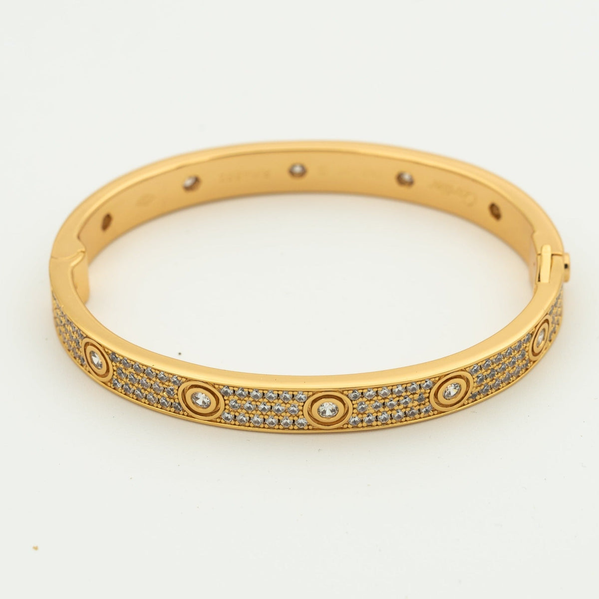 [Elowen jewels ]LOVE ARMBAND 6,1MM MIT DIAMANTBESATZ 10 GROSSE DIAMANTEN