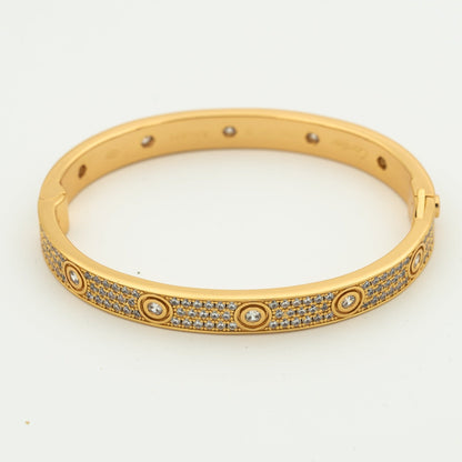 [Elowen Jewels ]LOVE BRACELET 6.1MM DIAMOND-PAVED 10 BIG DIAMONDS