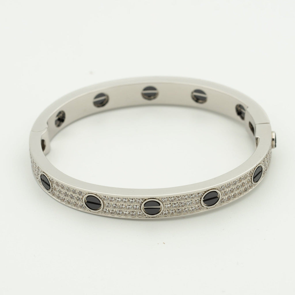 [Elowen jewels ]LOVE ARMBAND 6,1MM DIAMANTBESETZTE KERAMIK