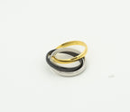 [Elowen jewels ]TRINITY RING BLACK GOLD SILVER