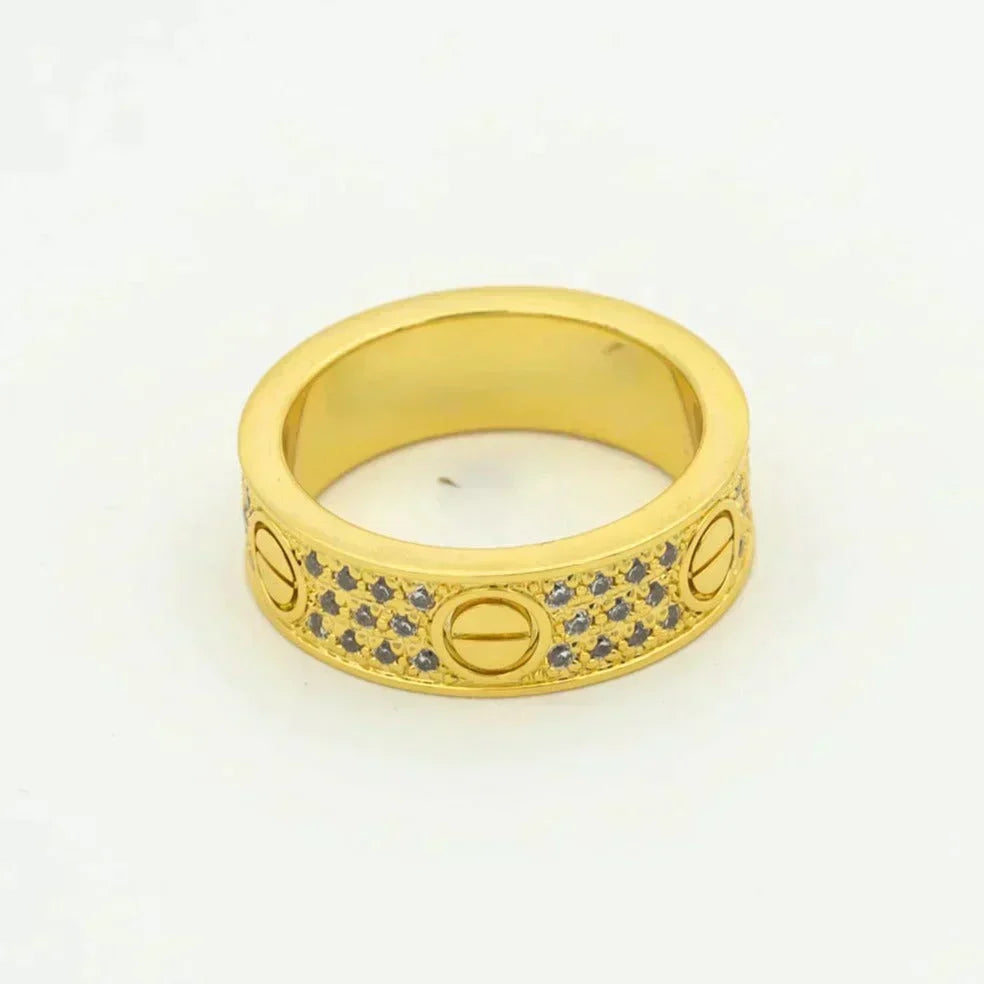 [Elowen jewels ]LOVE RING 5.5MM DIAMONDS PAVED