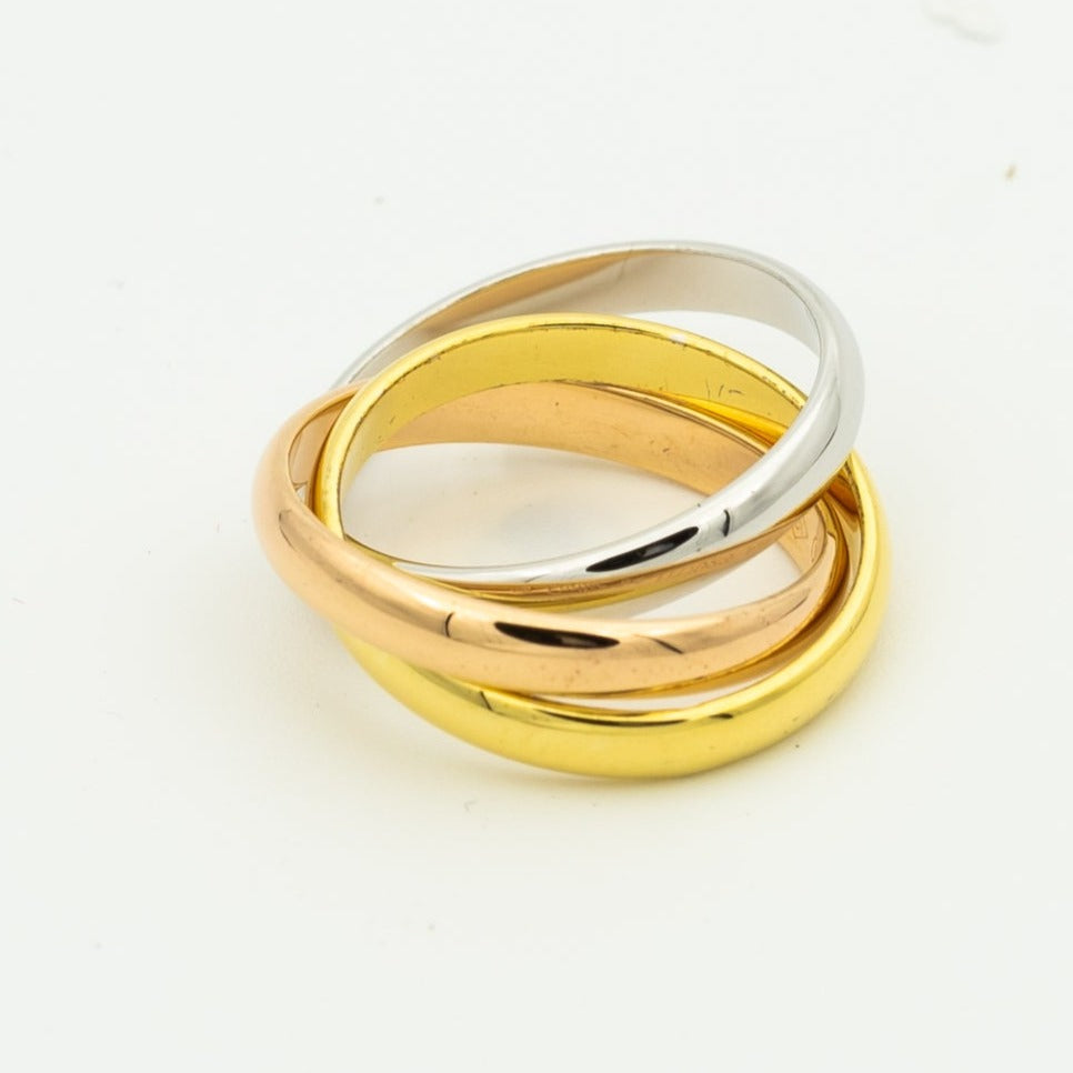 [Elowen Schmuck ]TRINITY-RING GOLD ROSÉGOLD SILBER