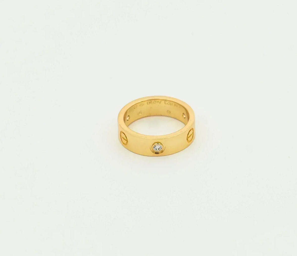 [Elowen jewels ]LOVE RING 5.5MM 3 DIAMONDS GOLD