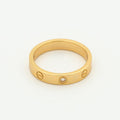 [Elowen jewels ]LOVE RING 4MM 1 DIAMANT ROSÉGOLD