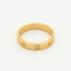 [Elowen jewels ]LOVE RING 4MM 1 DIAMANT ROSÉGOLD