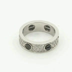 [Elowen jewels ]LOVE RING 5,5MM DIAMANT-PAVÉ KERAMIK