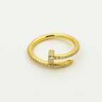 [Elowen jewels ]JUSTE RING 1,8 MM GOLD DIAMANTEN