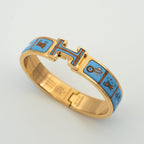 [Elowen jewels ]H ARMBAND ROSÉGOLD BLAUE KERAMIK