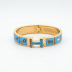 [Elowen jewels ]H ARMBAND ROSÉGOLD BLAUE KERAMIK