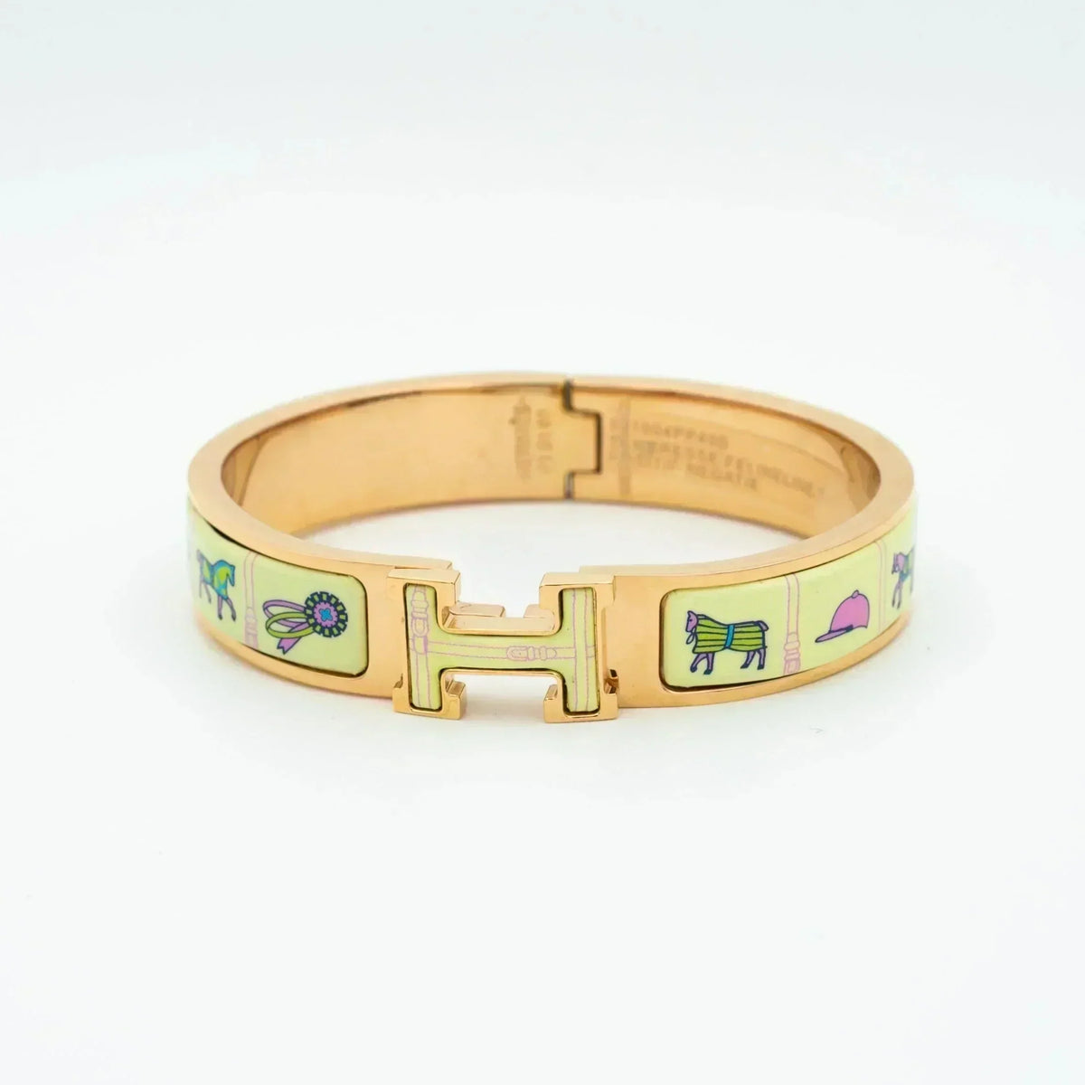 [Elowen jewels ]H ARMBAND ROSÉGOLD CREMEKERAMIK