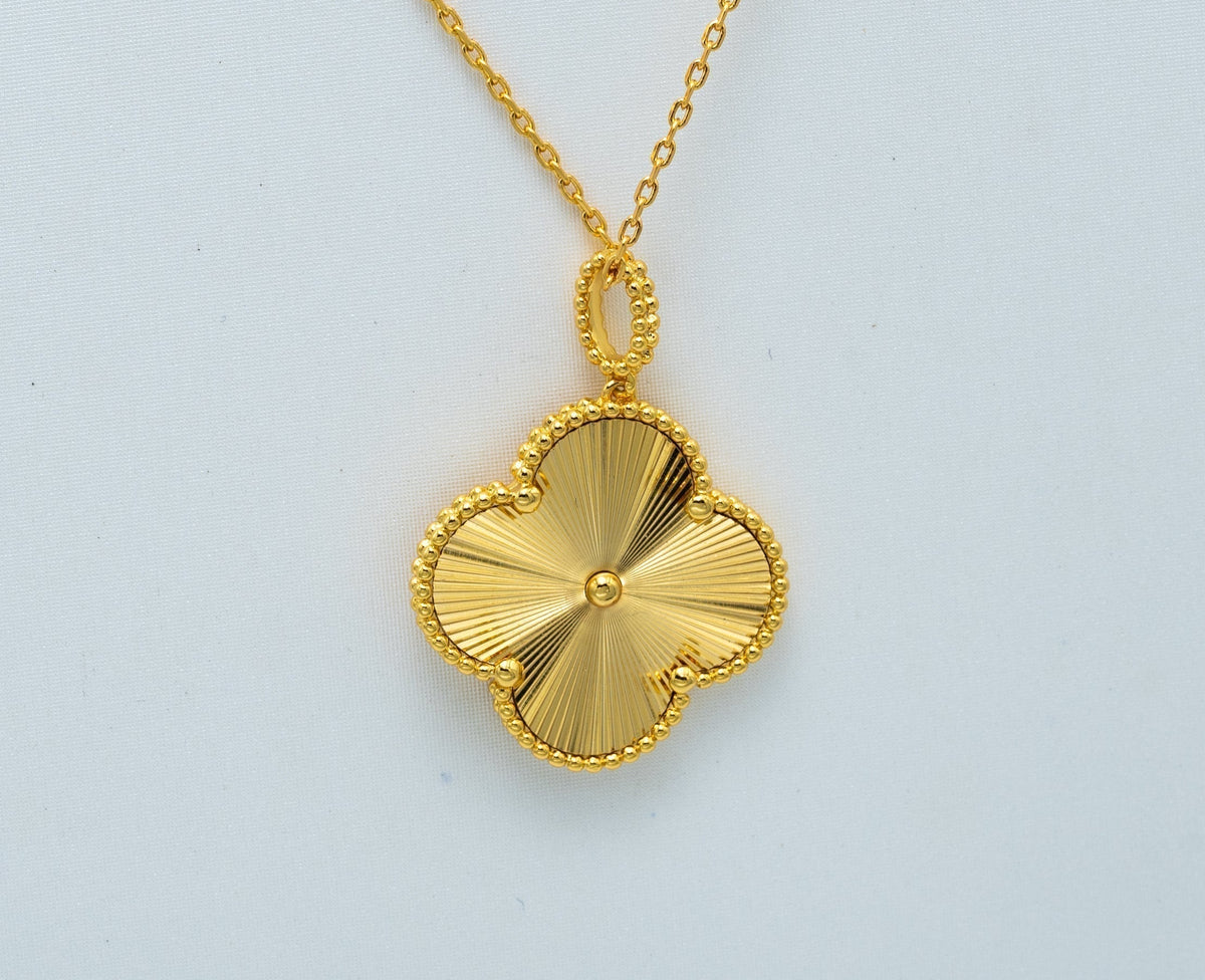 [Elowen jewels ]CLOVER 25MM ANHÄNGERKETTE GOLD