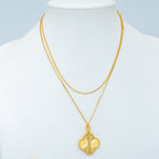 [Elowen jewels ]CLOVER 25MM ANHÄNGERKETTE GOLD