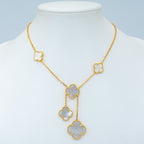[Elowen jewels ]クローバー マザーオブパール ネックレス 6モチーフ