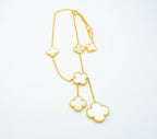 [Elowen jewels ]クローバー マザーオブパール ネックレス 6モチーフ