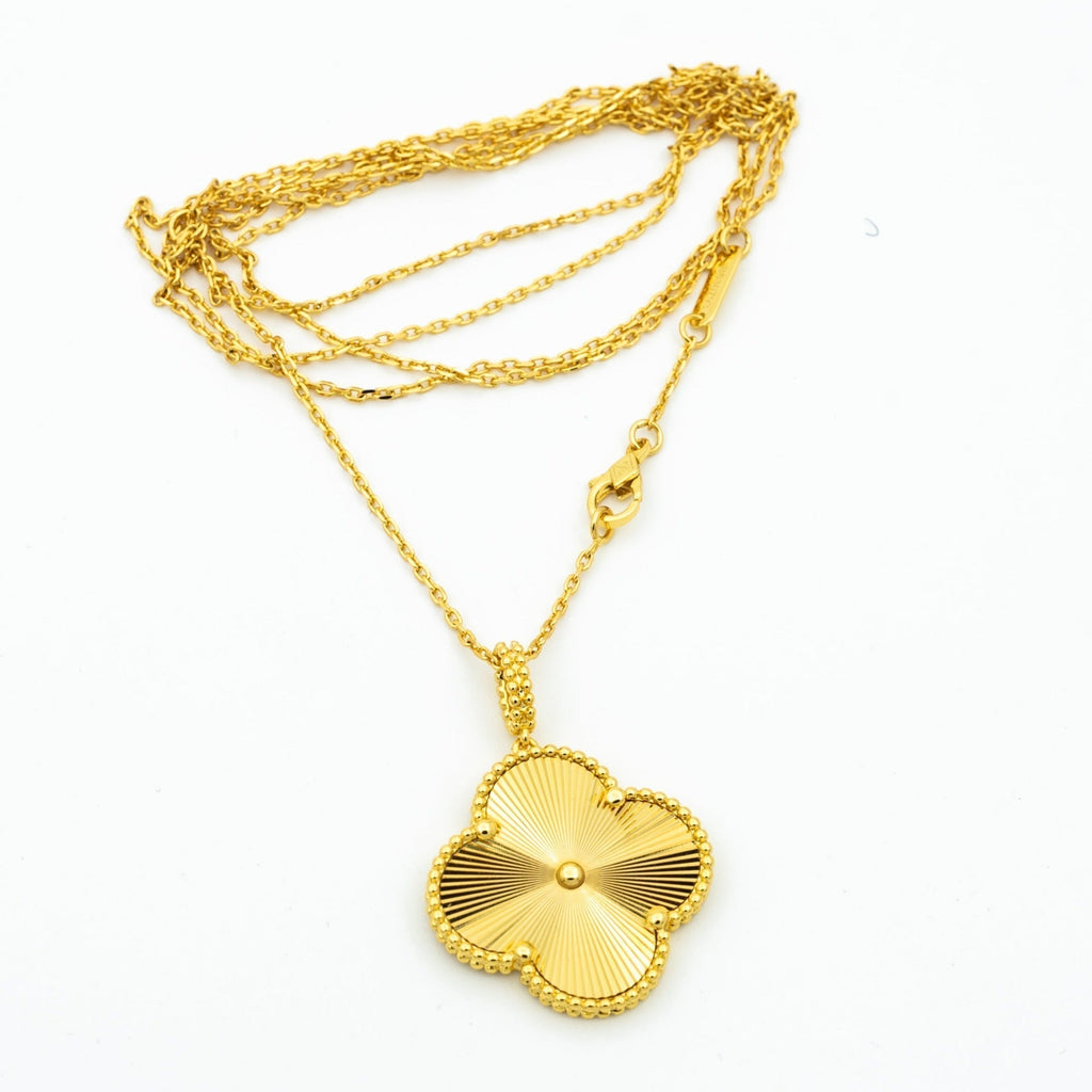 [Elowen jewels ]CLOVER 25MM ANHÄNGERKETTE GOLD