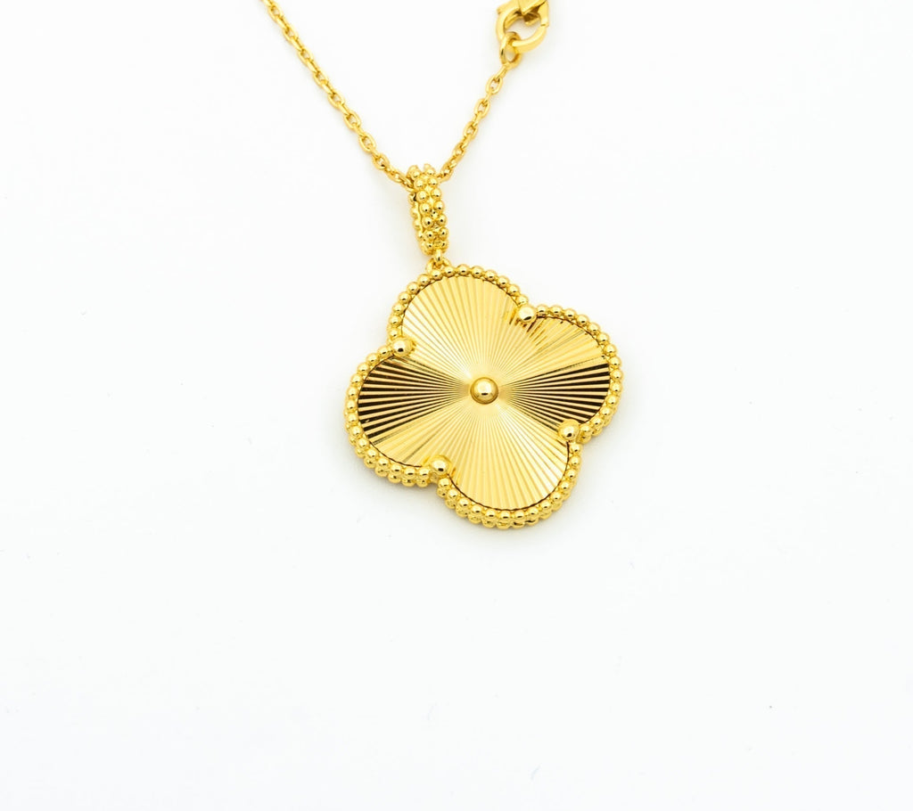 [Elowen jewels ]CLOVER 25MM ANHÄNGERKETTE GOLD