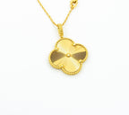 [Elowen jewels ]CLOVER 25MM ANHÄNGERKETTE GOLD