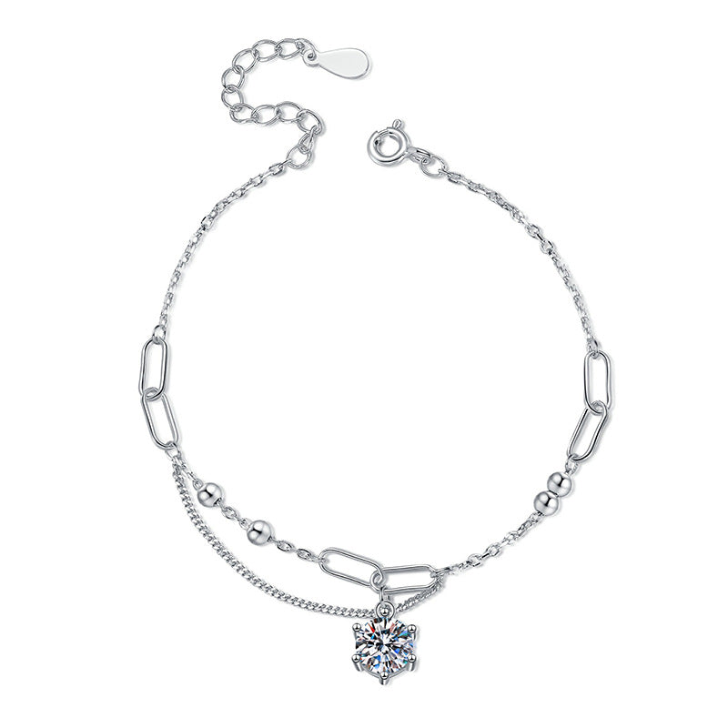 [Elowen]CLASSIC SOLITAIRE MOISSANITE BRACELET