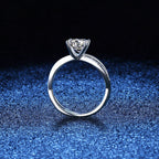 [Elowen]ELEGANT 4-PRONG CROSSOVER MOISSANITE ENGAGEMENT RING