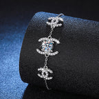 [Elowen]CLASSIC INTERLOCKING MOISSANITE BRACELET