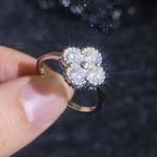 [Elowen]ELEGANT FOUR-LEAF CLOVER MOISSANITE RING