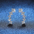 [Elowen] SPARKLING SMILE BOGEN-MOISSANIT-OHRSTECKER