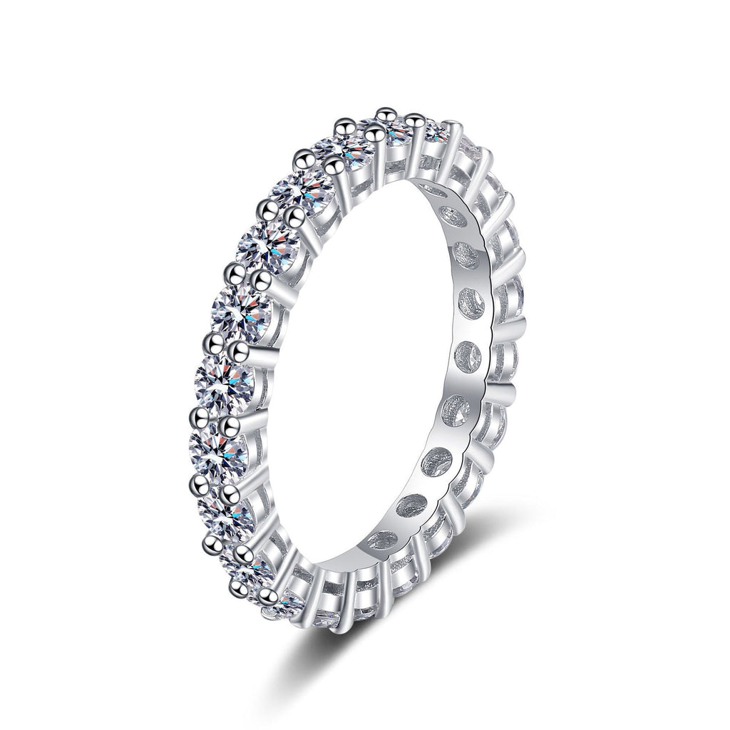 [Elowen]LUXURIOUS 2.2 CARAT FULL ETERNITY MOISSANITE RING