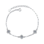 [Elowen]TRIPLE-CLOVER MOISSANITE BRACELET