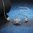 [Elowen]CLOVER LUCKY CHARM MOISSANITE BRACELET