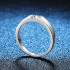 [Elowen]SLEEK MINIMALIST COUPLE'S MOISSANITE RING