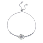 [Elowen]RADIANT ICY CRYSTAL SUNFLOWER MOISSANITE BRACELET