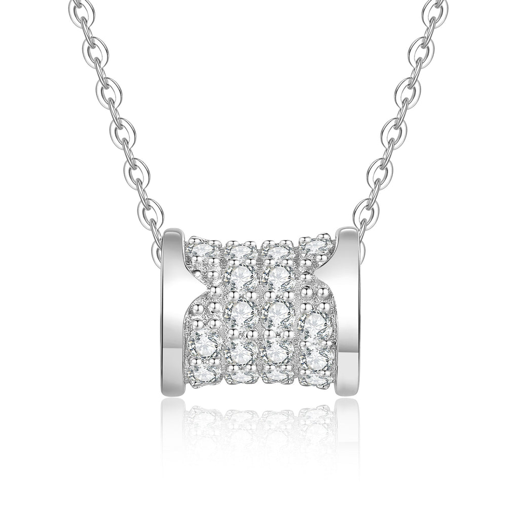 [Elowen]FULL-PAVE "HOURGLASS" MOISSANITE NECKLACE