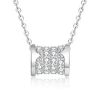 [Elowen]FULL-PAVE "HOURGLASS" MOISSANITE NECKLACE