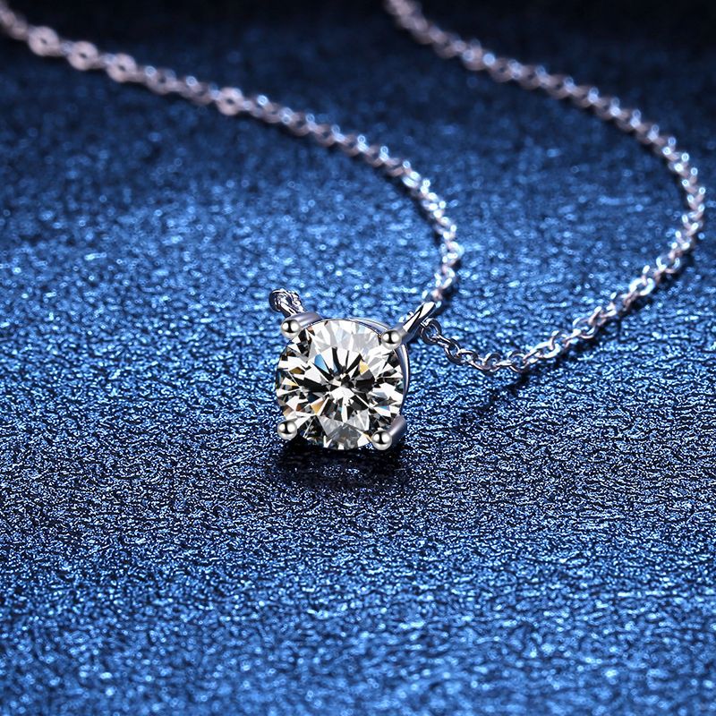 [Elowen]CLASSIC FOUR-PRONG SOLITAIRE MOISSANITE NECKLACE