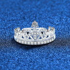 [Elowen]DREAMY CROWN MOISSANITE RING - 1.2CT ELEGANT PRINCESS STYLE
