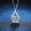 [Elowen]DANCING WATER DROP MOISSANITE-HALSKETTE