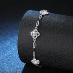 [Elowen]TRIPLE-CLOVER MOISSANITE BRACELET