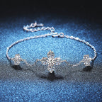 [Elowen]CLOVER LUCKY CHARM MOISSANITE BRACELET