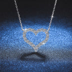 [Elowen]ROMANTIC HEART MOISSANITE PENDANT NECKLACE